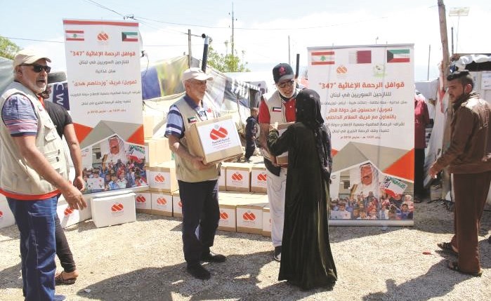 «الرحمة العالمية» ساعدت 400 أسرة سورية